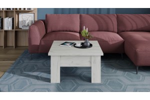 Стол журнальный Тип 10 Дуб Крафт белый