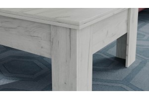 Стол журнальный Тип 10 Дуб Крафт белый