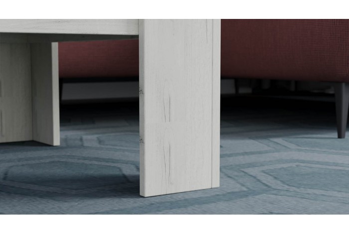 Стол журнальный Тип 10 Дуб Крафт белый