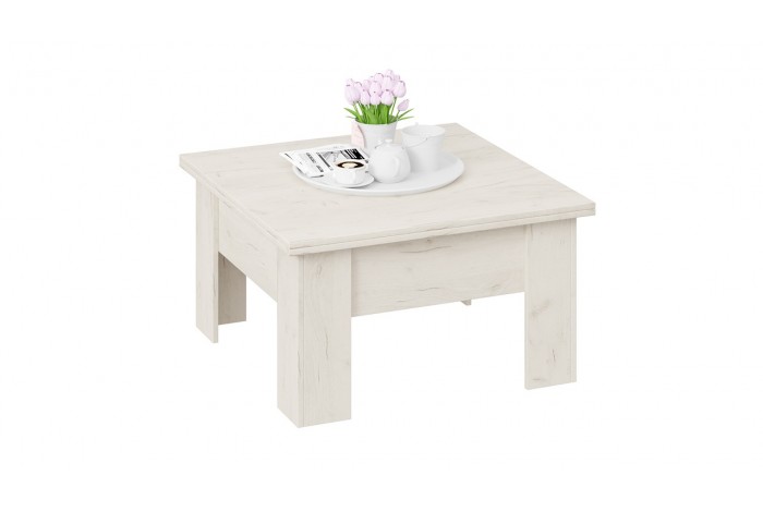 Стол журнальный Тип 10 Дуб Крафт белый