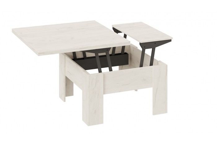 Стол журнальный Тип 10 Дуб Крафт белый