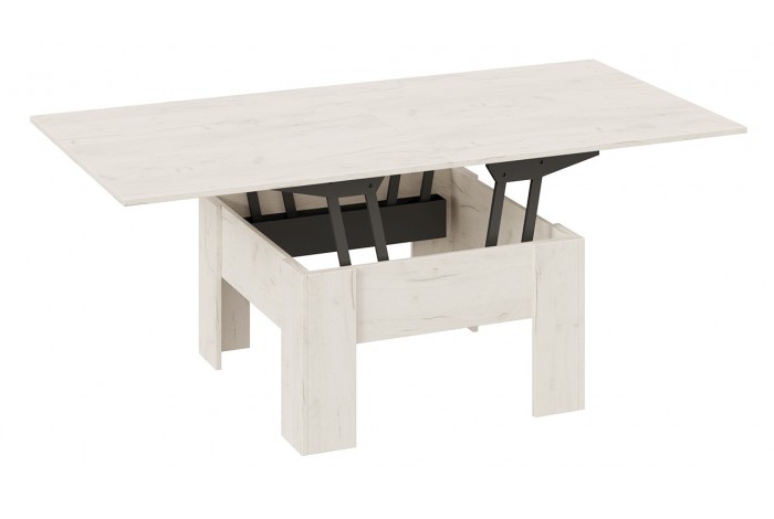 Стол журнальный Тип 10 Дуб Крафт белый