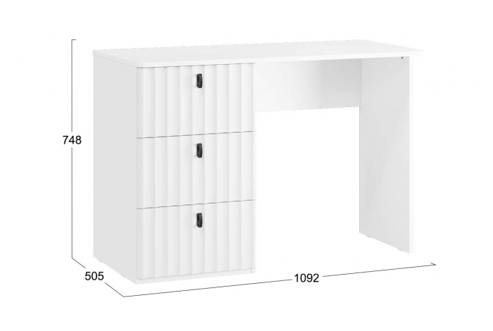 Набор мебели для офиса «Тиффани» №1 Белый снег, Белый софт