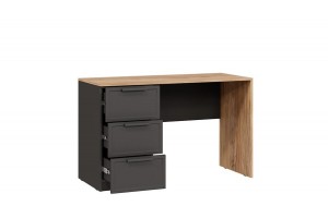 Стол письменный Стелла Тип 1 Серый вулкан, Фон Серый, Яблоня Беллуно