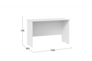 Стол письменный Тип 14 (1200) Белый Ясень