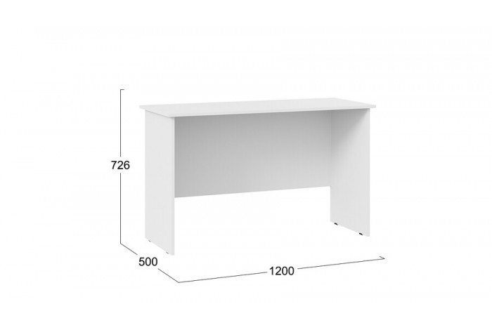 Стол письменный Тип 14 (1200) Белый Ясень