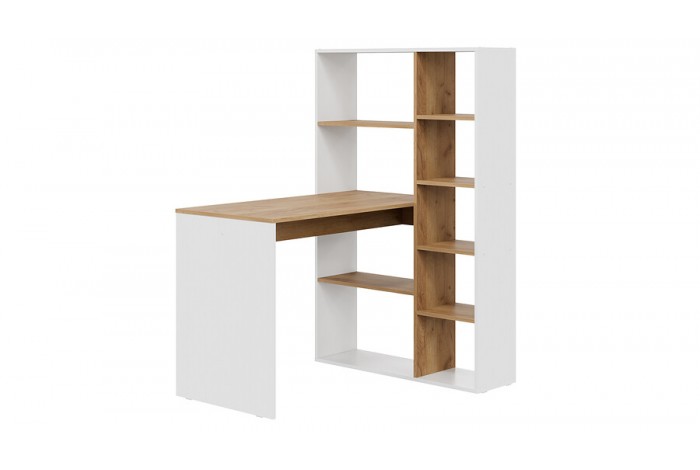 Стол письменный Тип 16 Белый Ясень, Дуб Крафт золотой