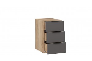 Тумба универсальная Порто (для стола) Яблоня Беллуно, Графит софт