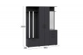 Набор мебели для прихожей «Витра» Тип 2 Антрацит