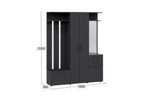 Прихожая Витра Тип 2 Антрацит