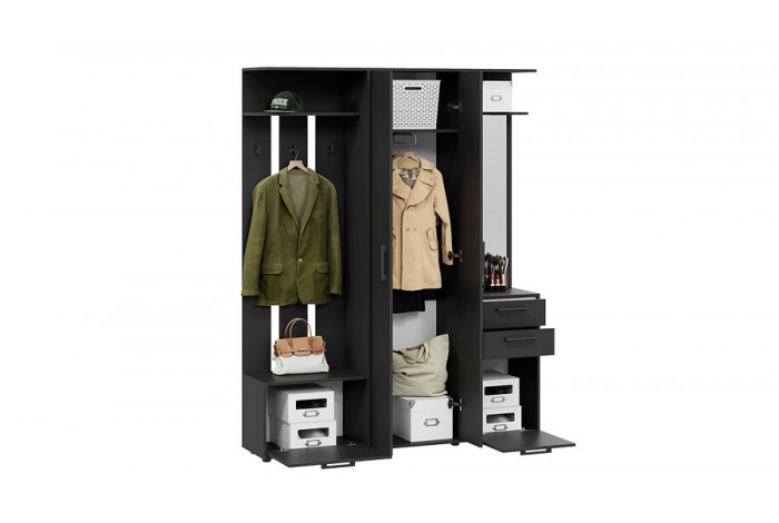 Набор мебели для прихожей «Витра» Тип 2 Антрацит