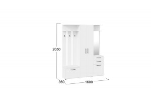 Прихожая Витра Тип 2 Белый Ясень