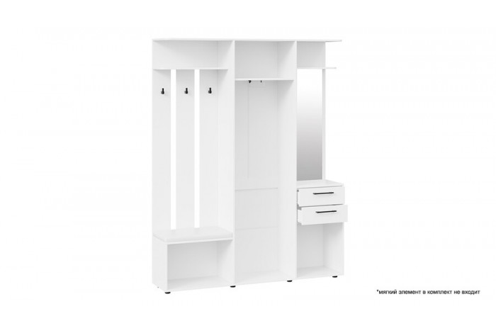 Набор мебели для прихожей «Витра» Тип 2 Белый Ясень