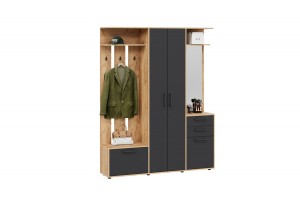 Прихожая Витра Тип 2 Дуб Крафт золотой, Антрацит