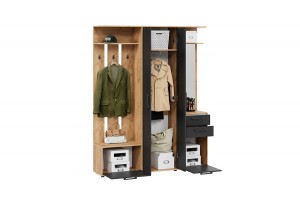 Прихожая Витра Тип 2 Дуб Крафт золотой, Антрацит