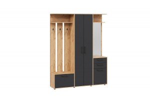 Прихожая Витра Тип 2 Дуб Крафт золотой, Антрацит