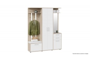 Прихожая Витра Тип 2 Дуб Сонома, Белый Ясень