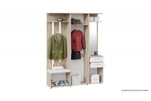 Прихожая Витра Тип 2 Дуб Сонома, Белый Ясень