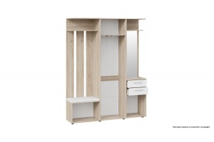 Прихожая Витра Тип 2 Дуб Сонома, Белый Ясень