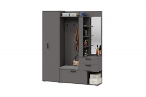 Прихожая Эрика №1 Тип 2 Графит Серый