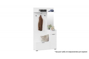 Секция комбинированная Эвита Тип 1 Белый Ясень