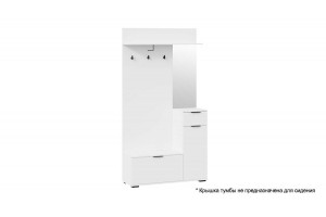 Секция комбинированная Эвита Тип 1 Белый Ясень