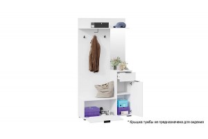 Секция комбинированная Эвита Тип 1 Белый Ясень