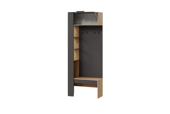 Прихожая «Асти» № 1 - ГН-001 Дуб крафт золотой/Антрацит
