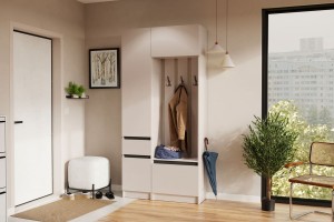 Прихожая "Келвин" Дуб Крафт Золотой - Графит