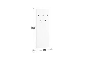 Прихожая Тиффани стандартный Белый снег, Белый софт