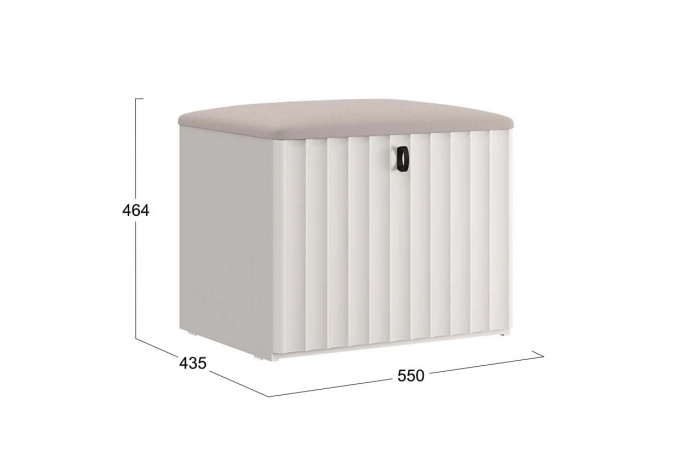 Прихожая «Тиффани» №2 - ГН-002 Кашемир, Кашемир матовый