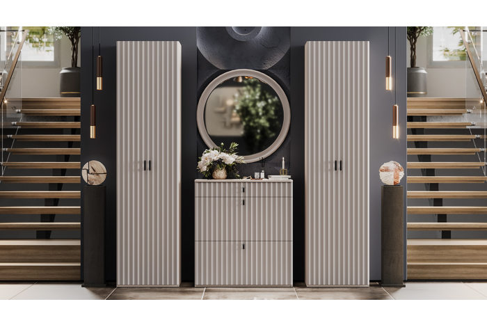 Прихожая «Тиффани» №3 - ГН-003 Кашемир, Кашемир матовый