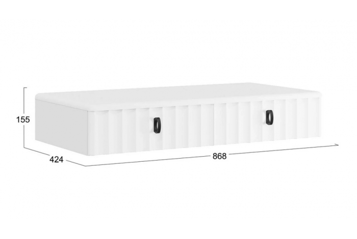 Прихожая «Тиффани» №4 - ГН-004 Белый снег, Белый софт