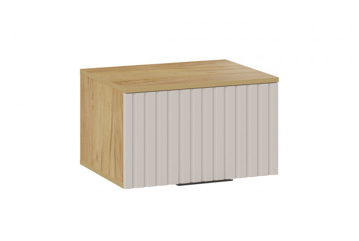 Шкаф настенный «Хилтон» Исп.2.1 - 303.007.000 Дуб Крафт золотой, Мокко матовый