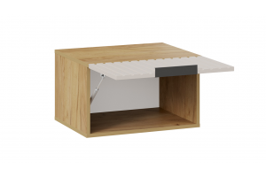 Шкаф настенный Хилтон Исп.2.1 Дуб Крафт золотой, Мокко матовый