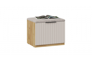 Тумба для обуви Хилтон 550 Исп.2.1 Дуб Крафт золотой, Мокко матовый