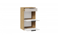 Тумба комбинированная «Хилтон» 550 Исп.2.1 - 303.006.000 Дуб Крафт золотой, Мокко  матовый