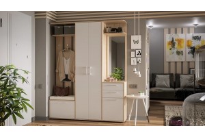 Прихожая Витра Тип 2 Дуб Сонома, Белый Ясень