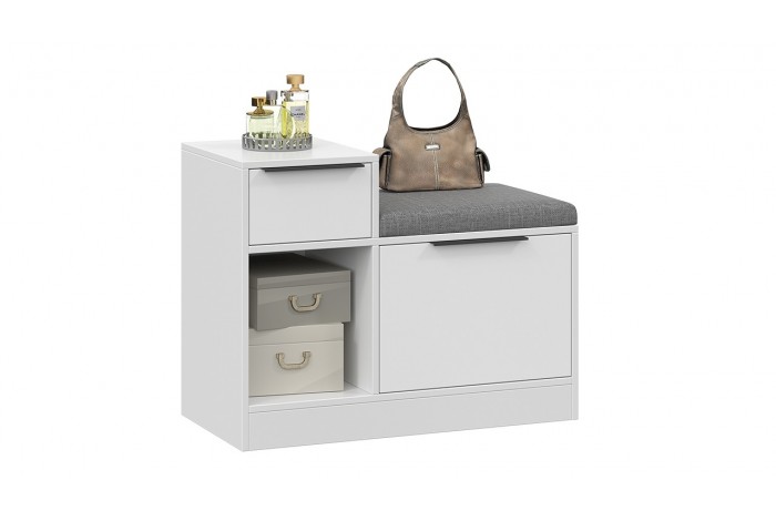 Тумба для обуви «Агата» комбинированная - 300.006.000 Белый