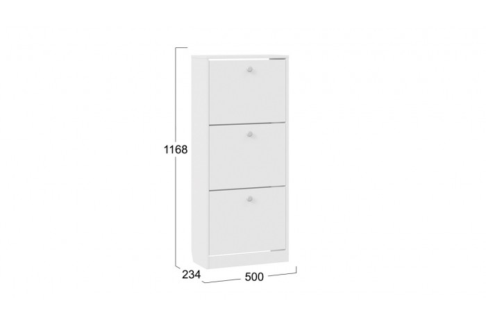 Тумба для обуви «Тетра» Тип 1 Исп. 2 Белый