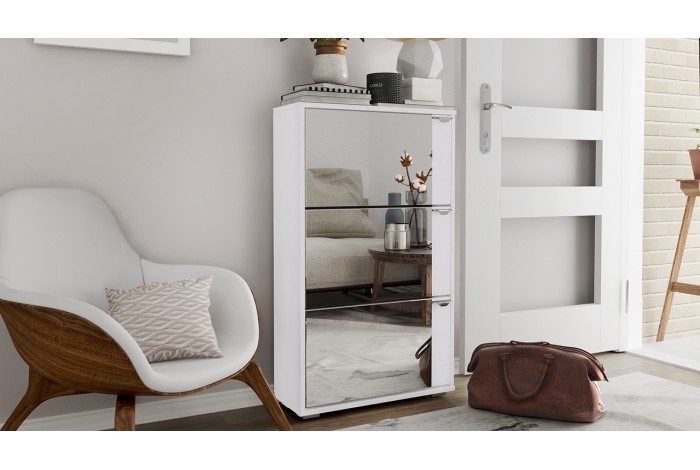 Тумба для обуви Тип 8 Белый Ясень