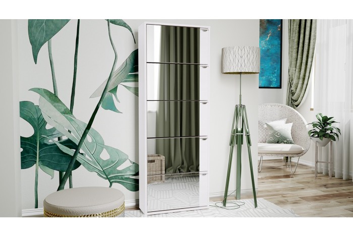 Тумба для обуви Тип 9 Белый Ясень