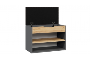 Тумба для обуви Тип 11 Графит Серый, Дуб Крафт золотой
