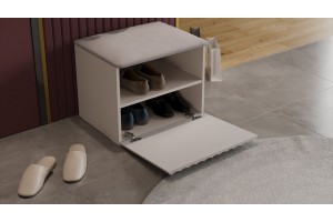 Тумба для обуви Тиффани Исп.2.1 Кашемир, Кашемир матовый