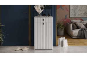 Тумба комбинированная Тиффани Исп.2.1 Белый снег, Белый софт