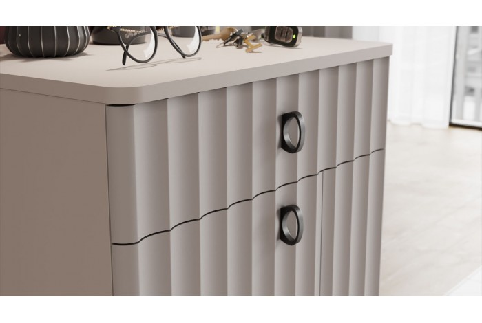 Тумба комбинированная «Тиффани» Исп.2.1 - 307.004.000 Кашемир, Кашемир матовый