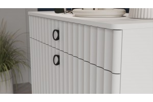 Тумба комбинированная Тиффани Исп.2.2 Белый снег, Белый софт