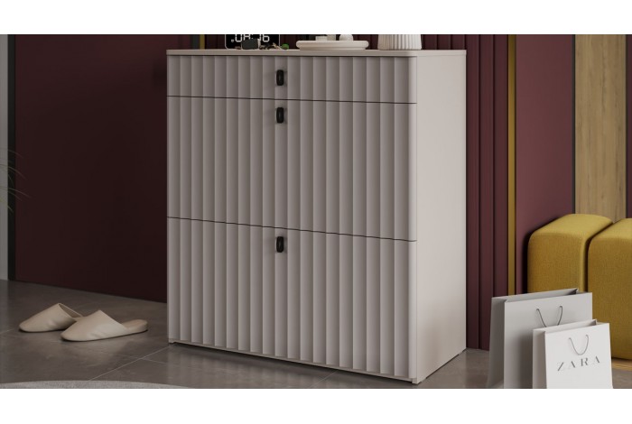 Тумба комбинированная «Тиффани» Исп.2.2 - 307.005.000 Кашемир, Кашемир матовый