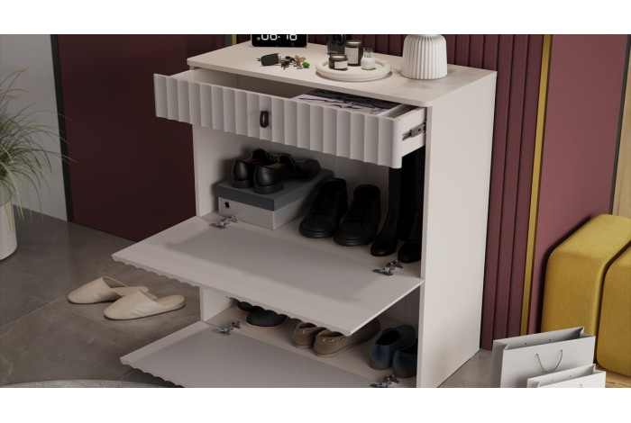 Тумба комбинированная «Тиффани» Исп.2.2 - 307.005.000 Кашемир, Кашемир матовый