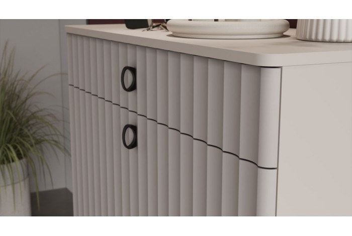 Тумба комбинированная «Тиффани» Исп.2.2 - 307.005.000 Кашемир, Кашемир матовый